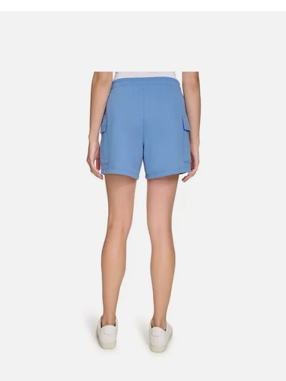 DKNY Light Blue Terry Cargo Shorts - XL - Picture 5 of 7